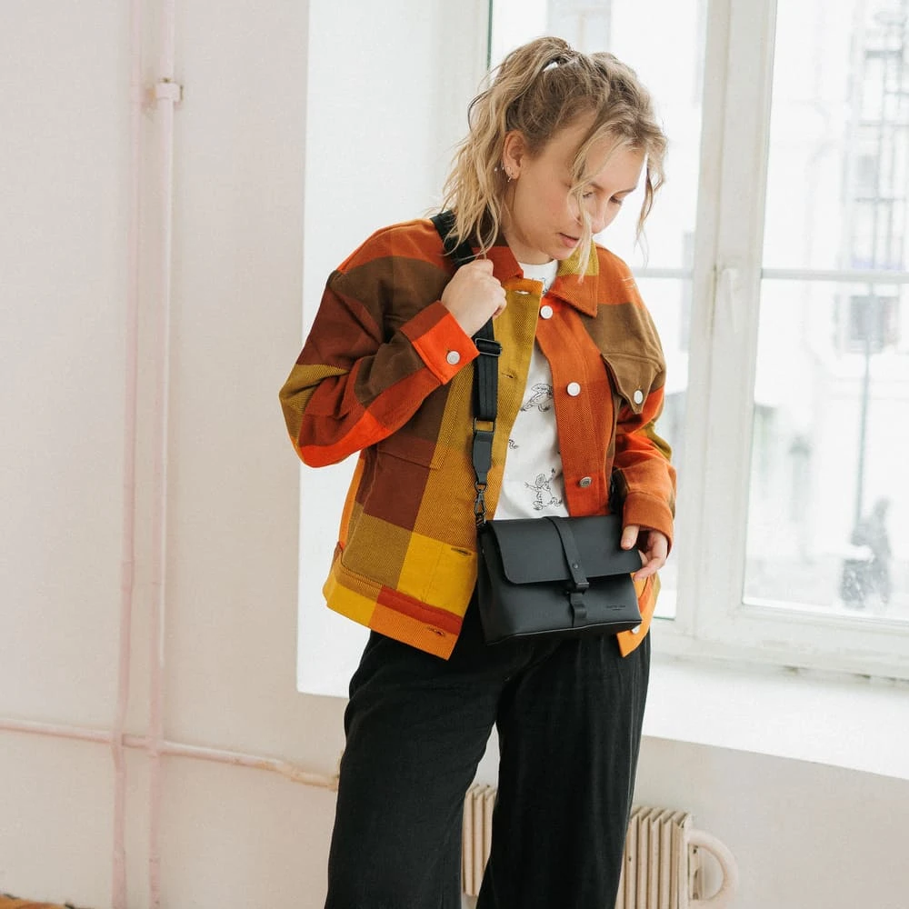 Кроссбоди сумка Gaston Luga Splash Black - фото 11