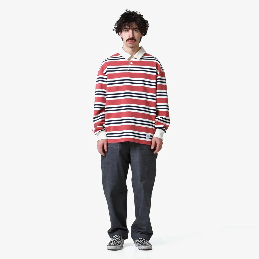 Регбийка МЕЧ RUGBY SHIRT Cream/Coral/Black - фото 6