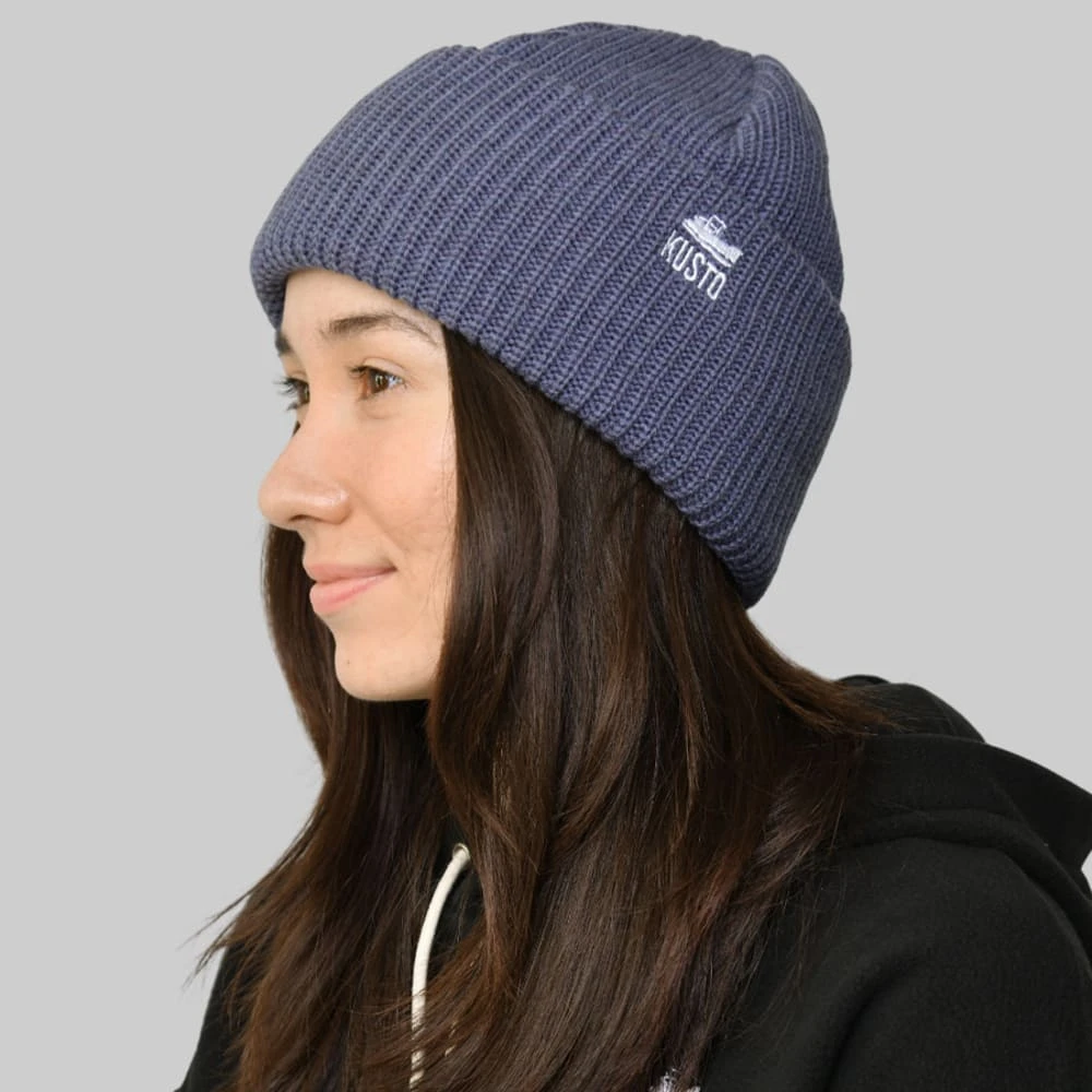 Шапка Kusto Heat грозовое небо с вышивкой - фото 1