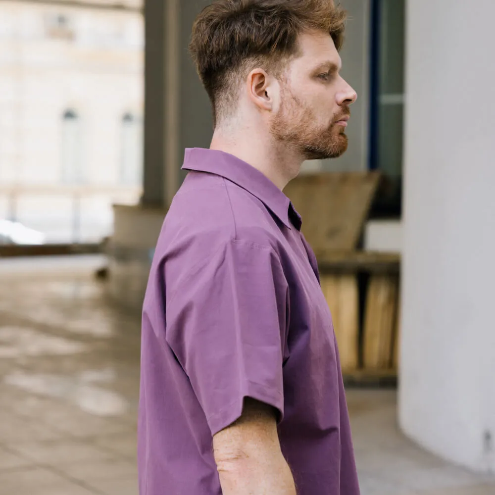 Рубашка с короткими рукавами Friend Function сиреневая - фото 18