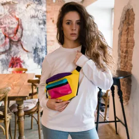 Сумка на пояс Friend Function colorblock большая хорошая