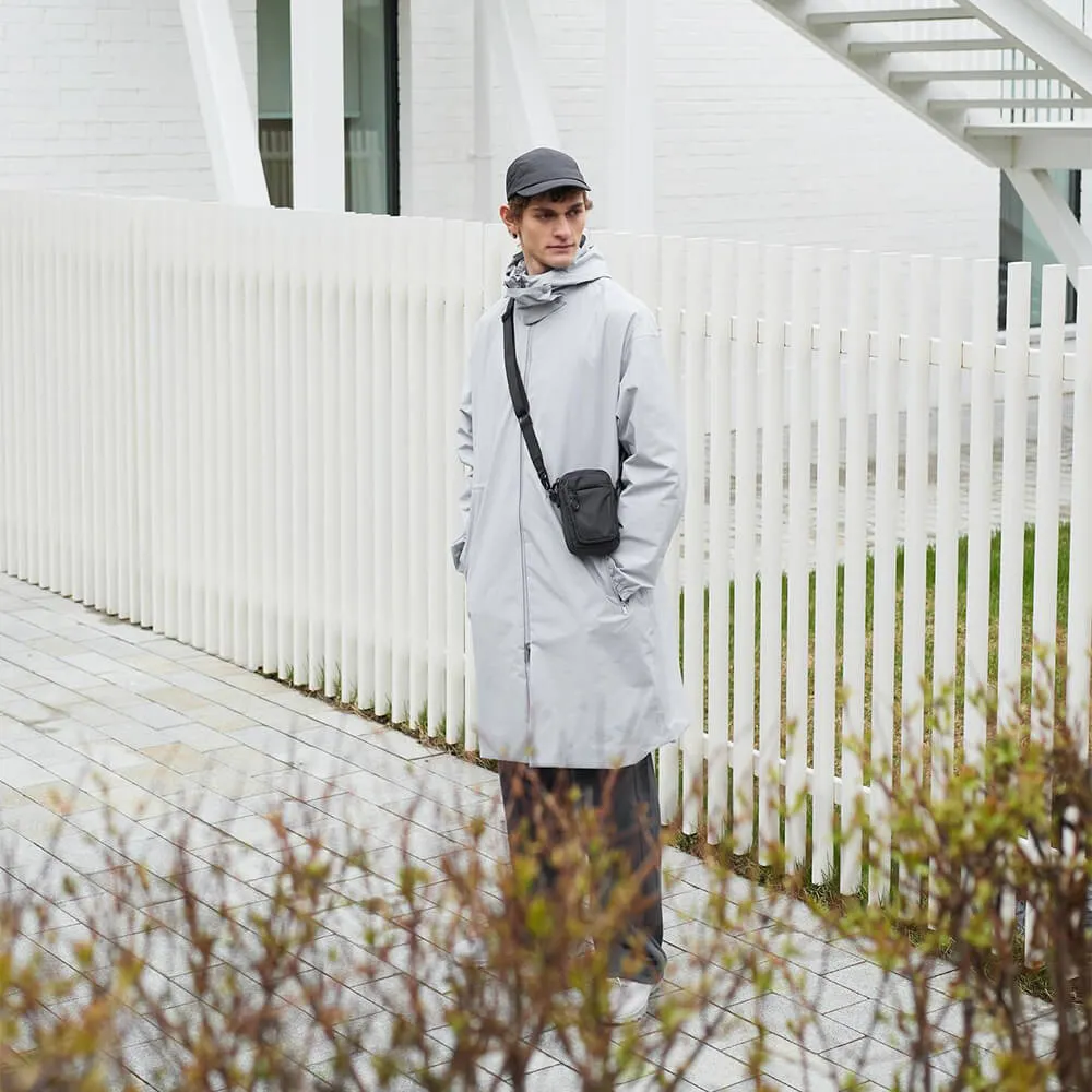 Мини-сумка через плечо SHU рипстоп черная - фото 8