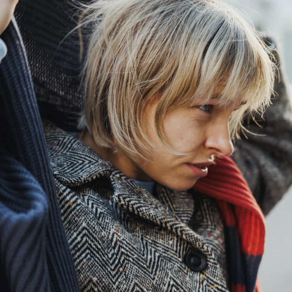 Вязаный шарф Friend Function Графитовый с коралловым - фото 11