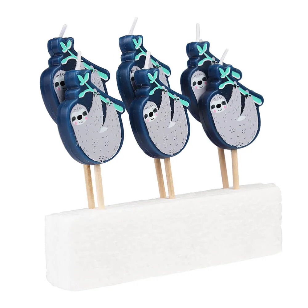 Свечи для торта Ленивцы REX - набор 6 шт - фото 3