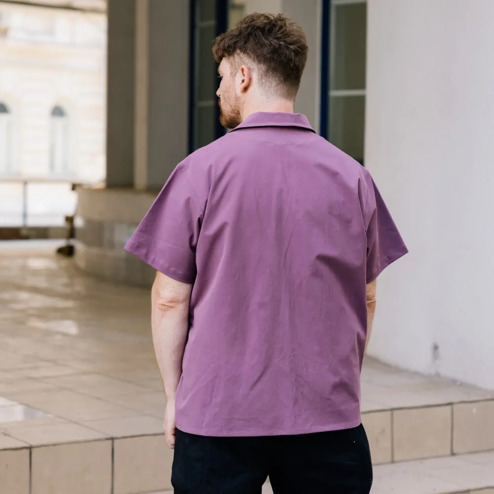 Рубашка с короткими рукавами Friend Function сиреневая - фото 19