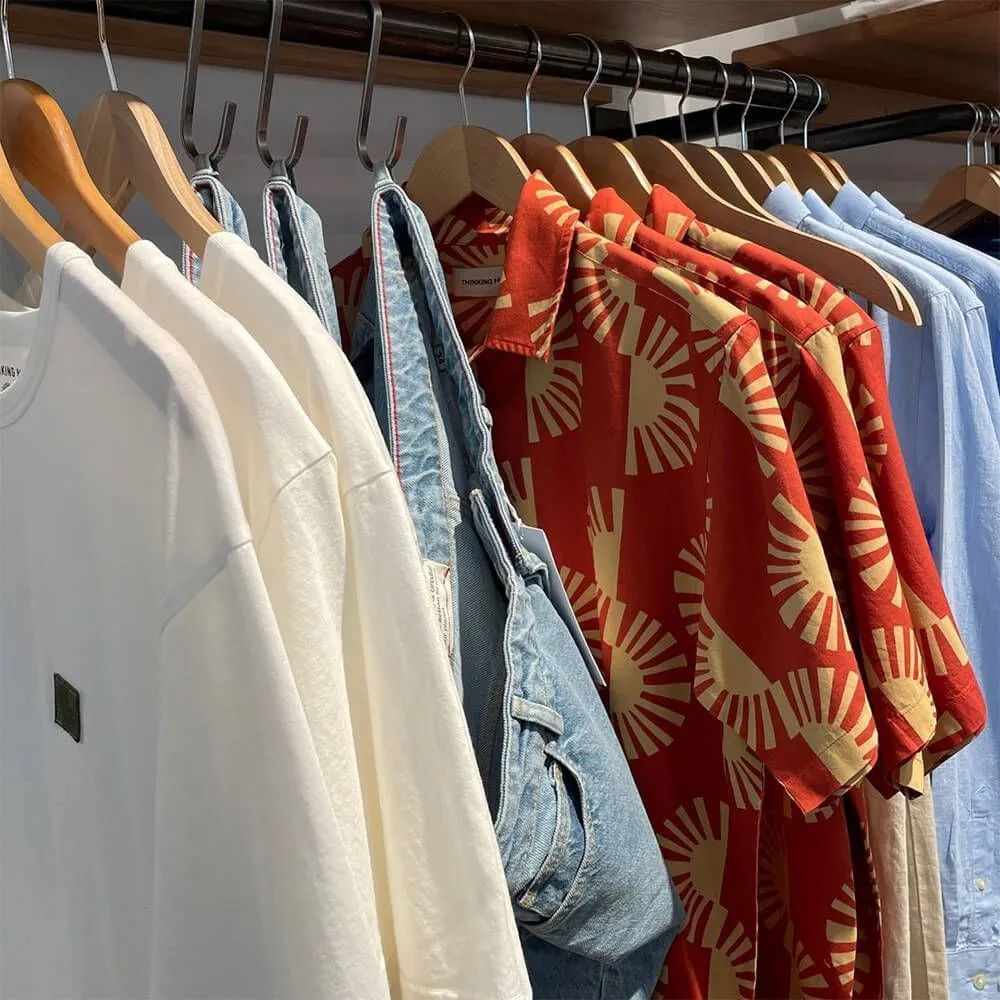 Рубашка Thinking Mu Big migdia Tom Сlay red мужская - фото 14