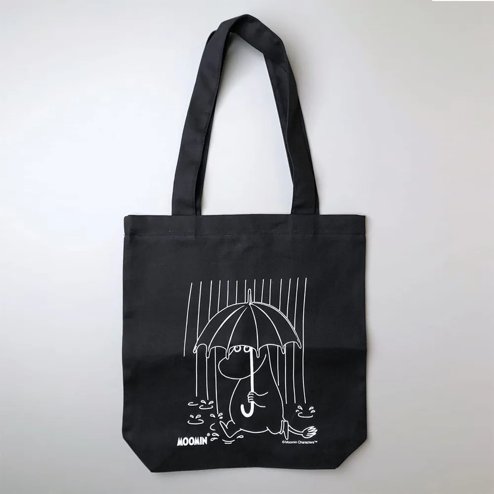 Шоппер Муми-тролли Фрекен Снорк с зонтом темный - фото 1