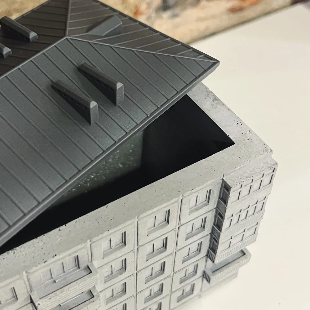 Шкатулка «Goodbye, хрущёвка» серая - фото 7