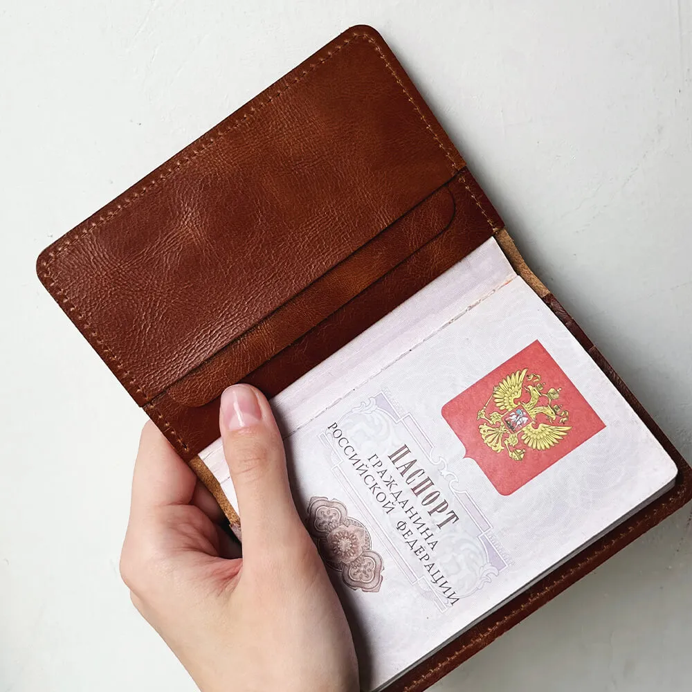 Обложка на паспорт Friend Function коричневая - фото 7