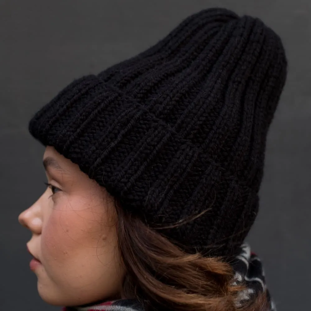 Шапка шерстяная Friend Function Крупной Вязки All Black - фото 7