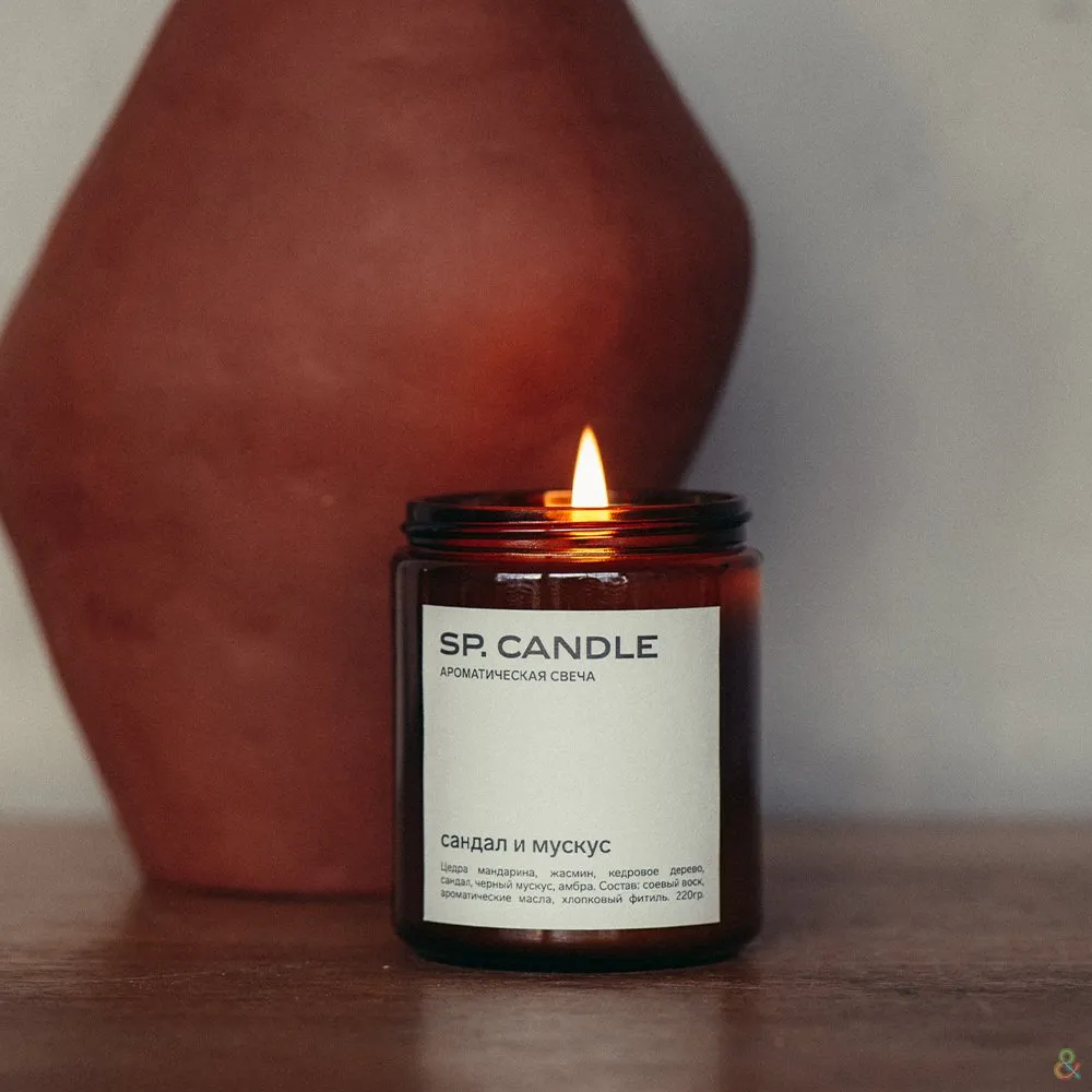 Ароматическая свеча SP Candle большая - фото 13