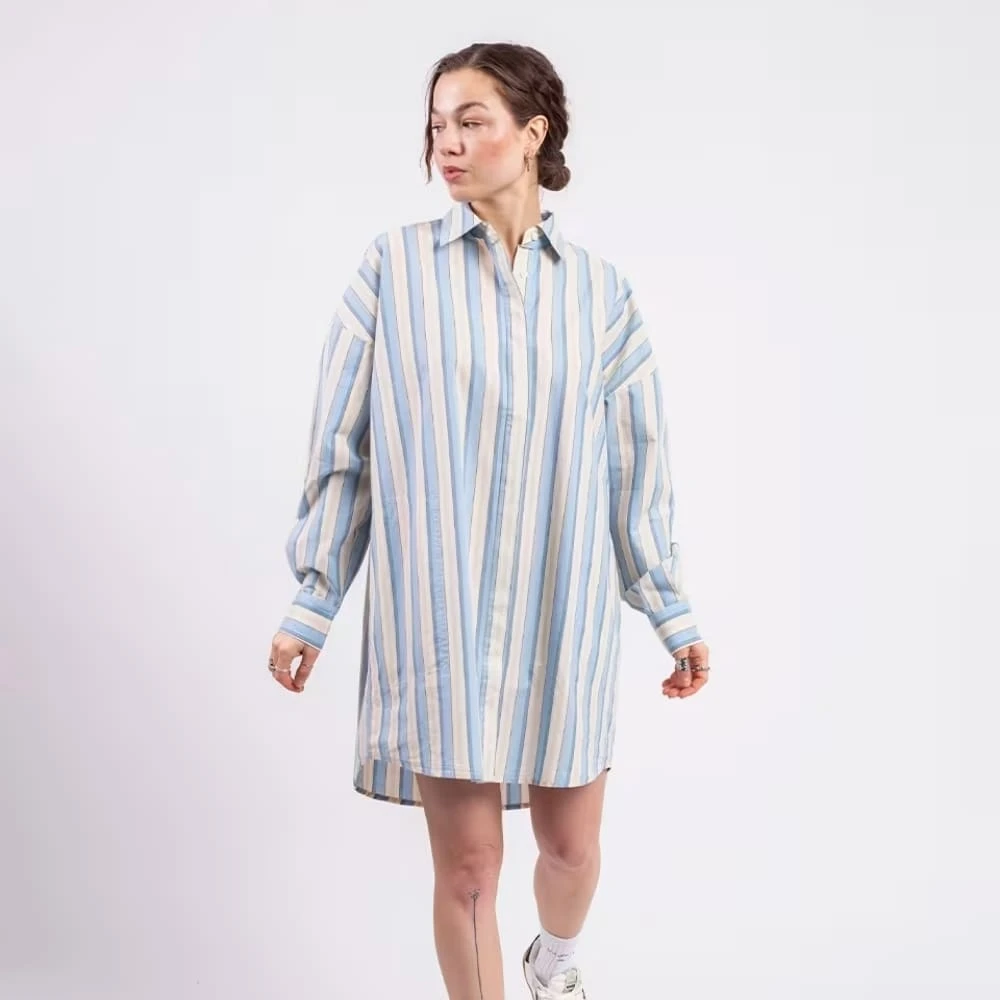 Платье-рубашка Thinking Mu Messina Stripes Aurel - фото 4