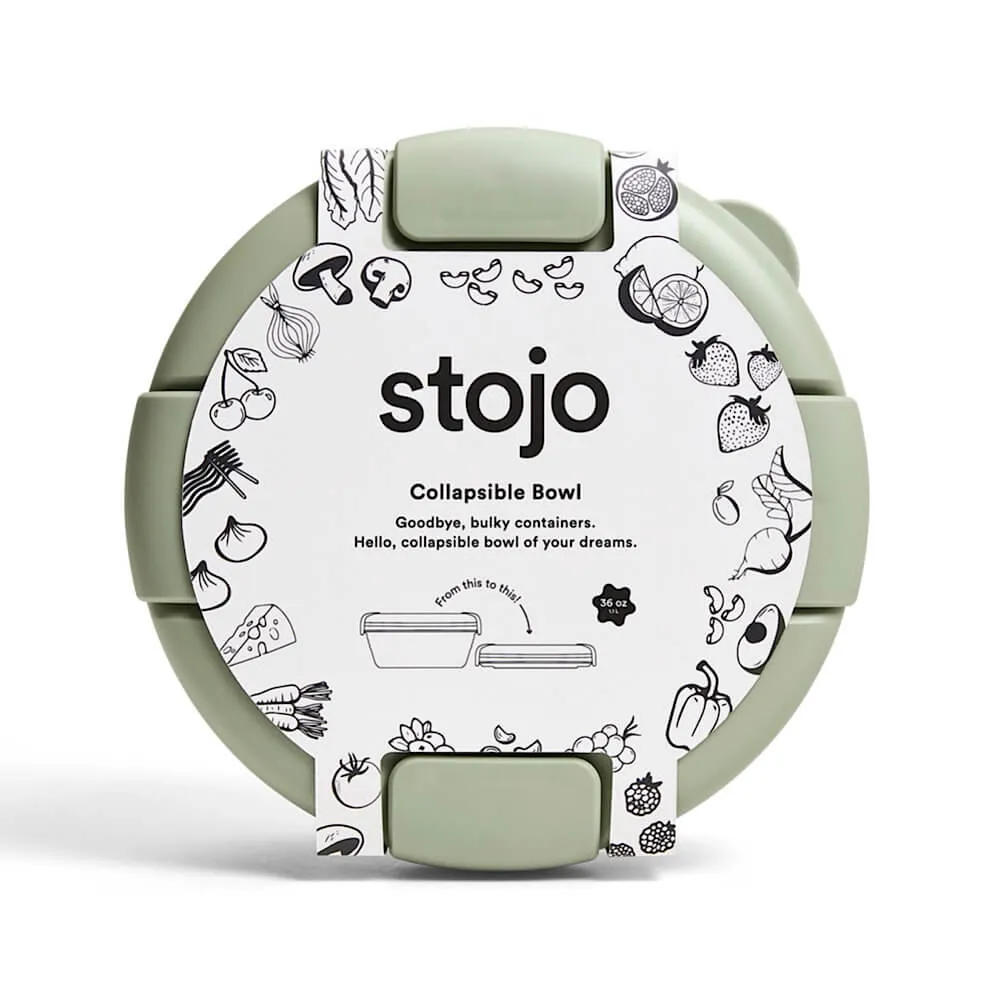 Складной ланч-бокс Stojo Bowl Sage 1065 мл - фото 14