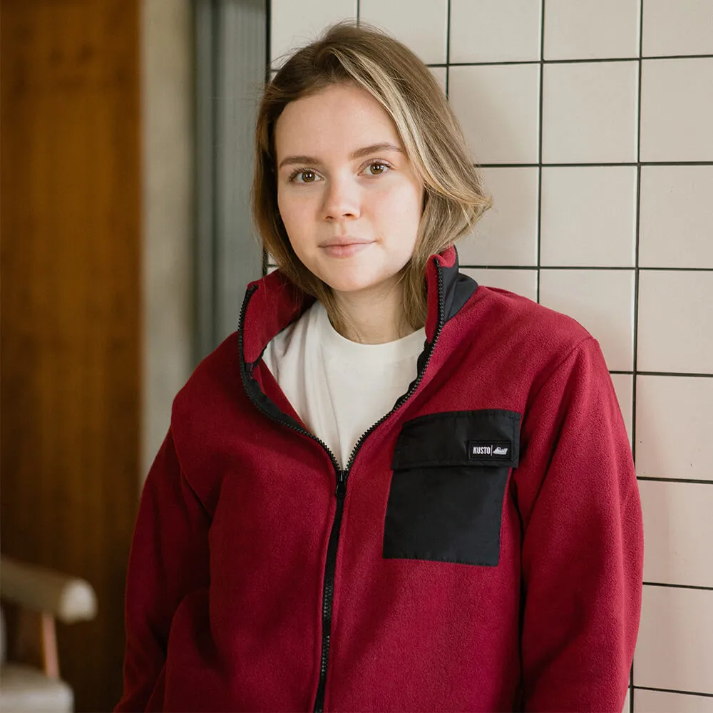 Флиска Kusto Fleece Full Zip Bordo - фото 4