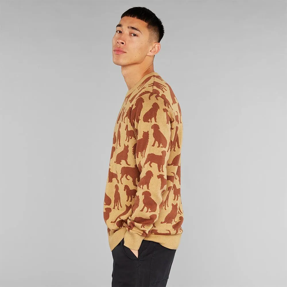 Свитер Dedicated Mora Dog Shapes Beige мужской - фото 3