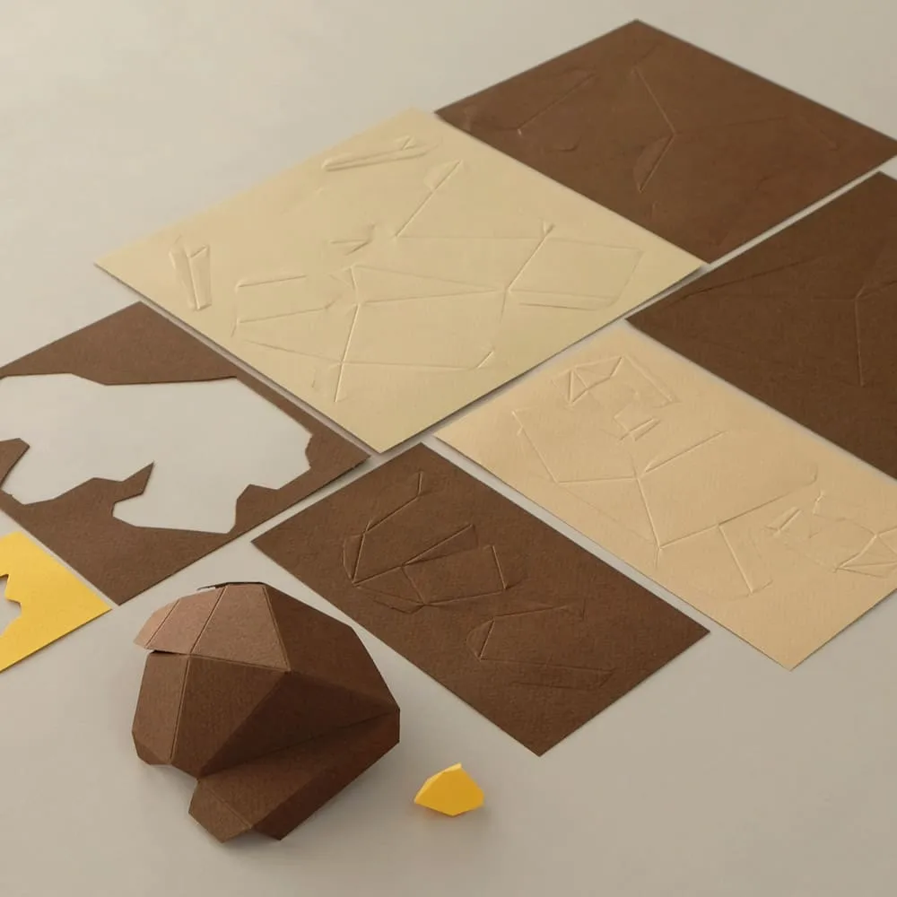 Бумажная модель для сборки Plego Art Athene noctua (сова) - фото 8