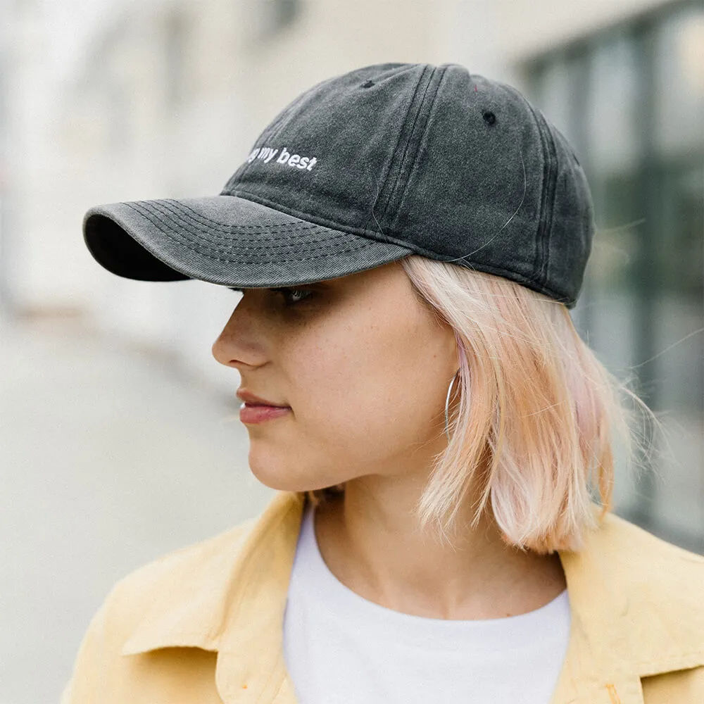 Бейсболка Faded с вышивкой i'm trying my best - фото 7