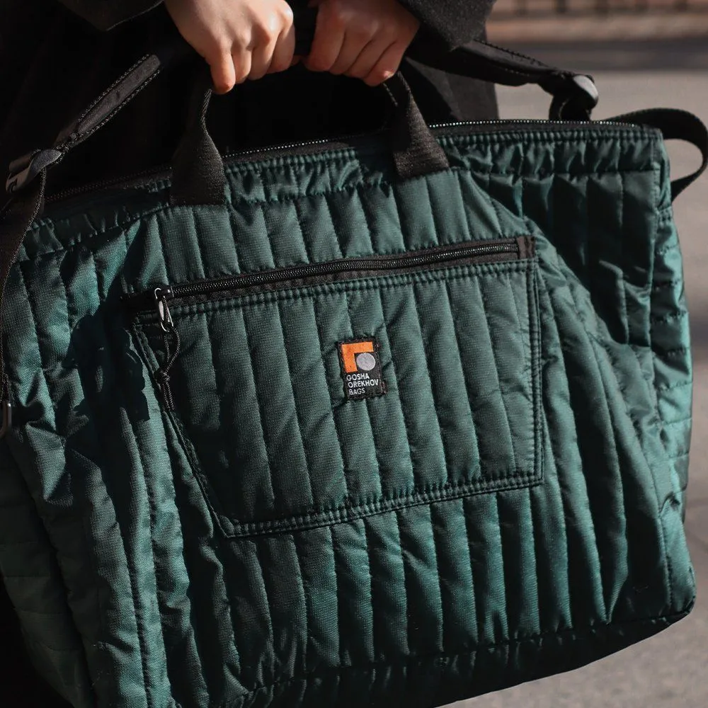 Сумка GO REFRIGI STRIPES Sac Voyage темно-зеленая - фото 2