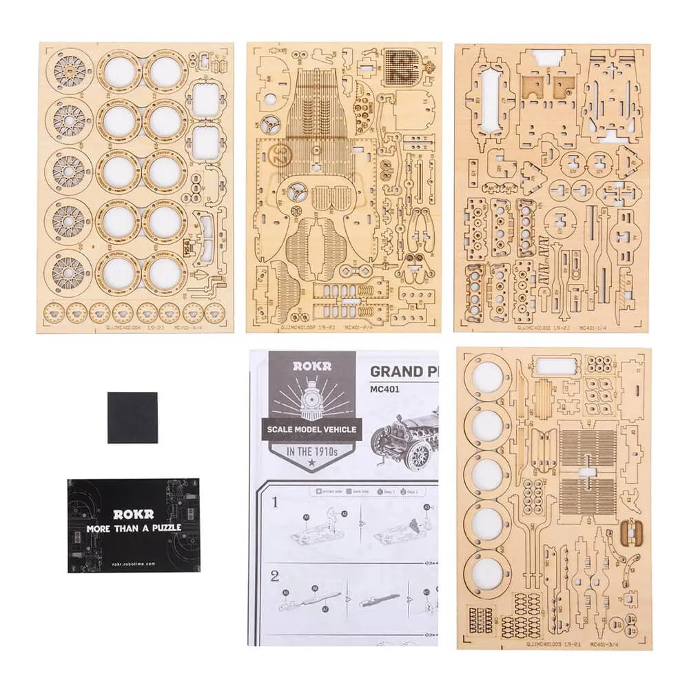 3D-пазл Robotime V8 Grand Prix Car - фото 6