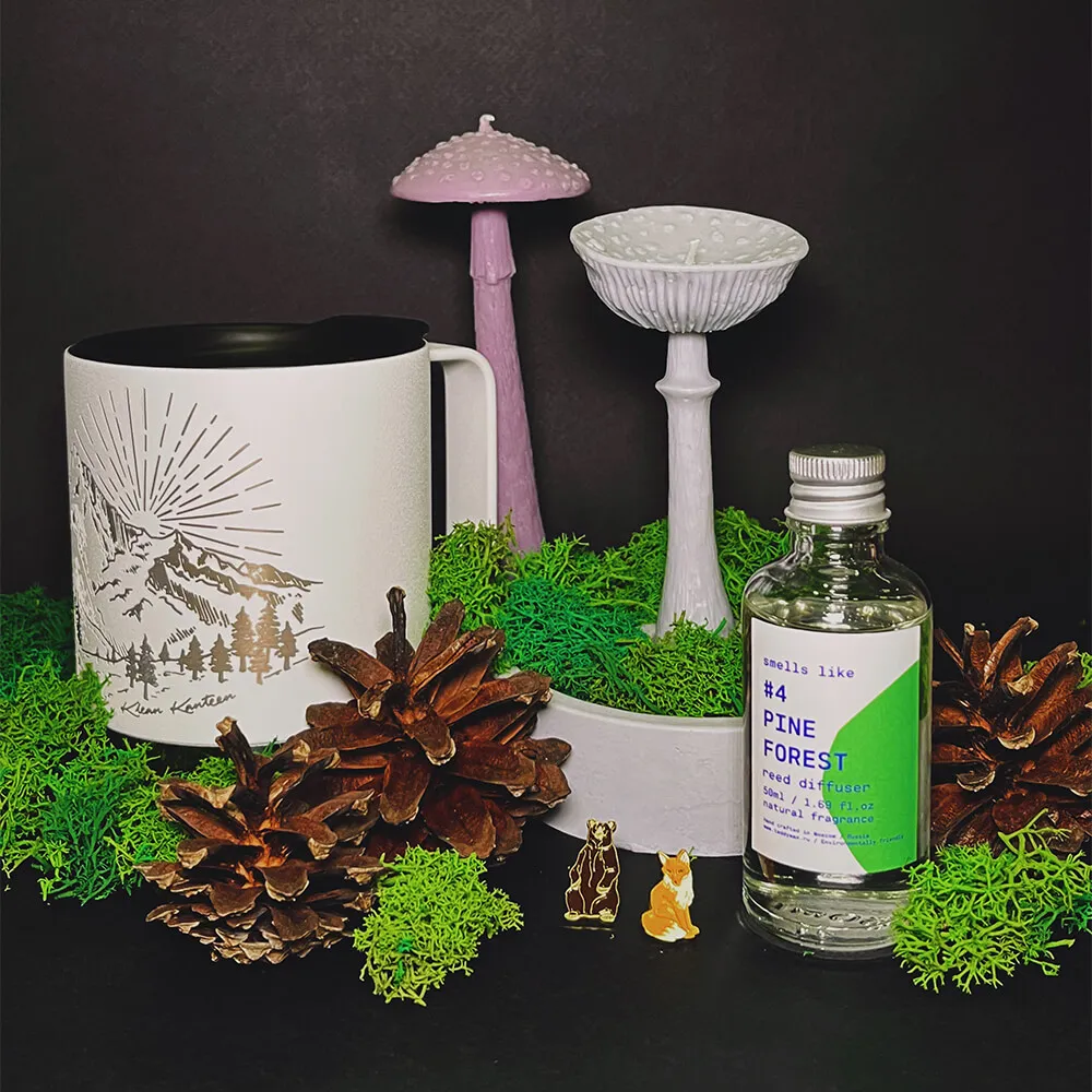 Ароматическая свеча Unification Love Гриб шляпкой вниз розовый - фото 4