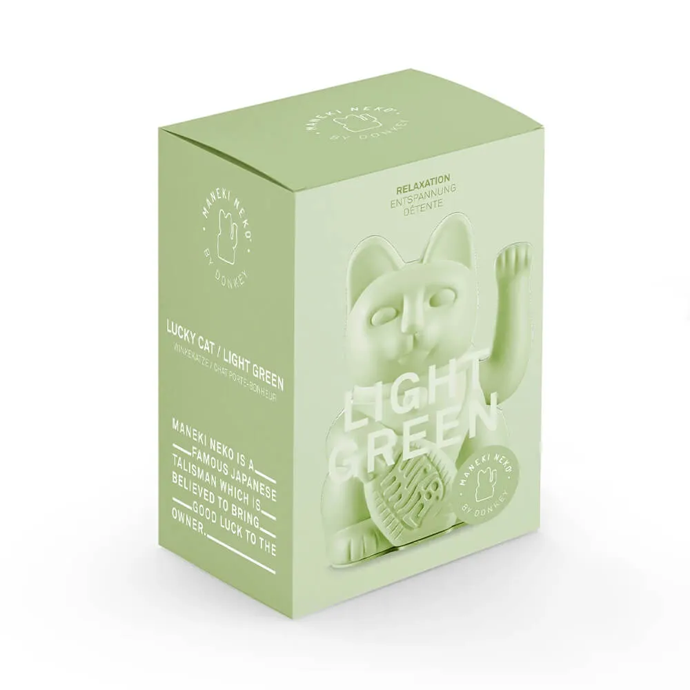 Манэки-нэко - Lucky Cat светло-зеленный - фото 3