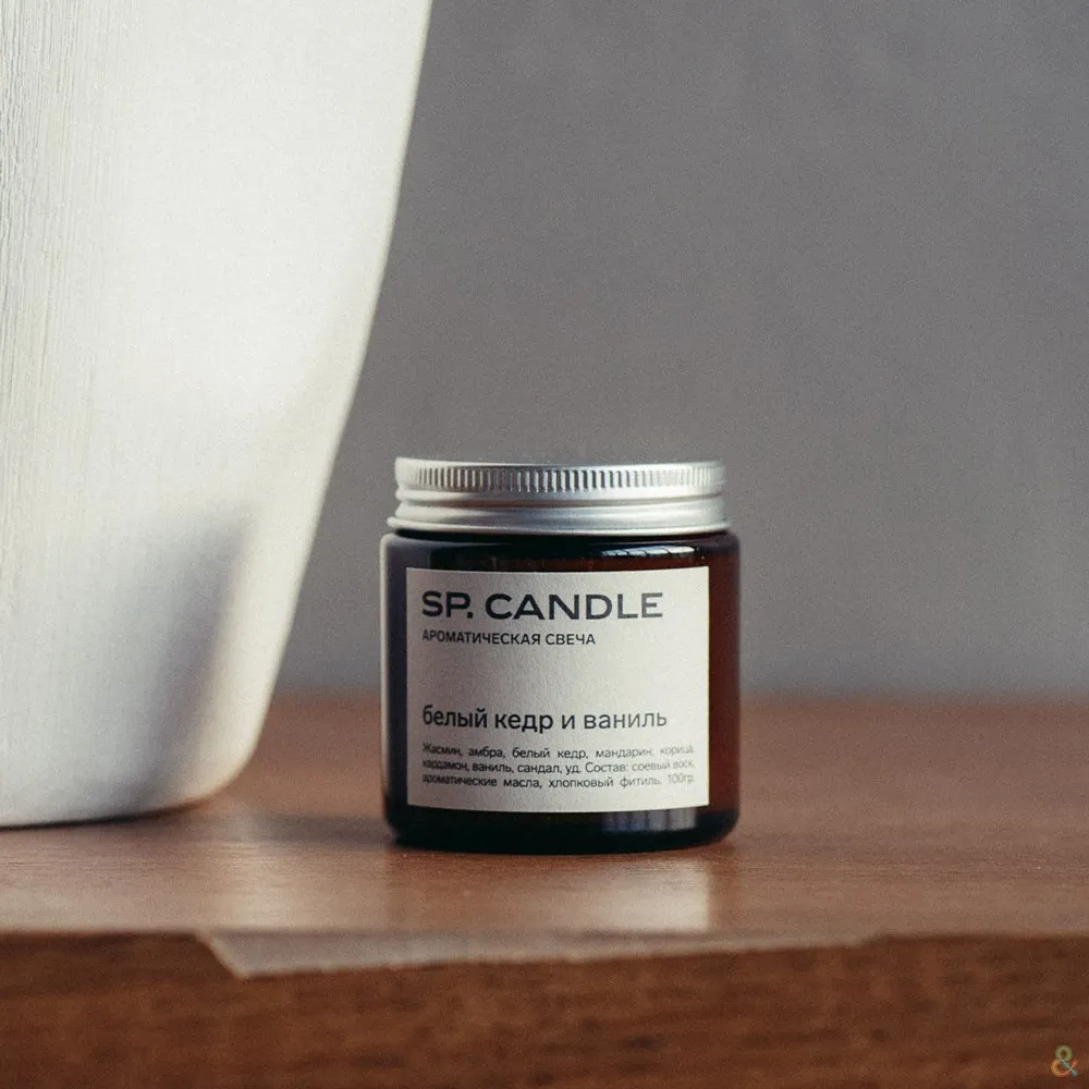 Ароматическая свеча SP Candle малая (разные вкусы) - фото 3