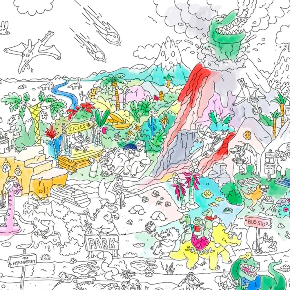 Огромная раскраска OMY Dinos - фото 6