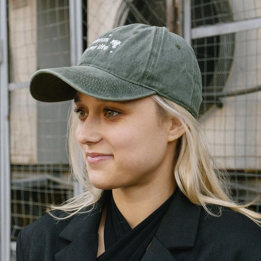 Бейсболка Faded с вышивкой circus is my life зеленая - фото 8