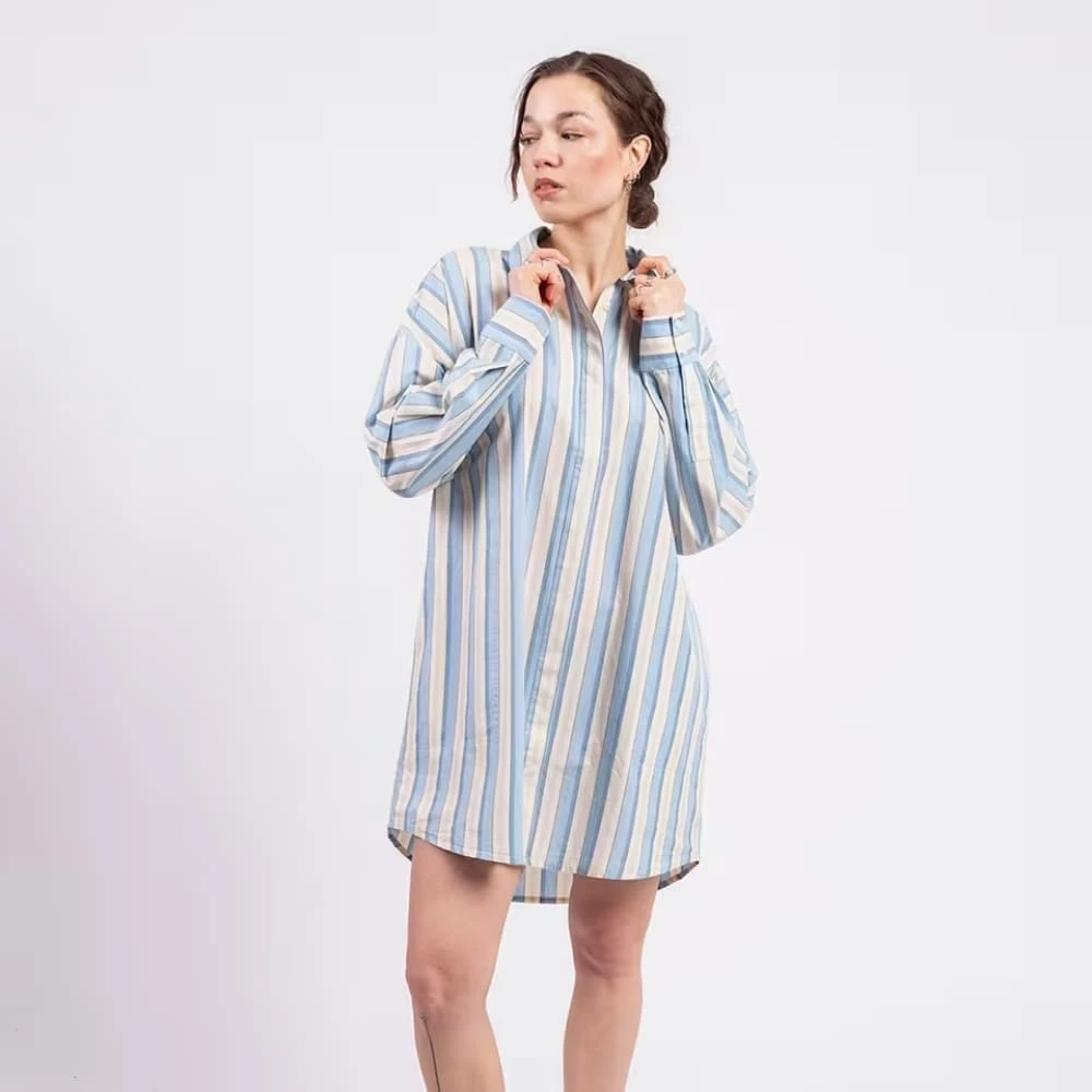 Платье-рубашка Thinking Mu Messina Stripes Aurel - фото 1
