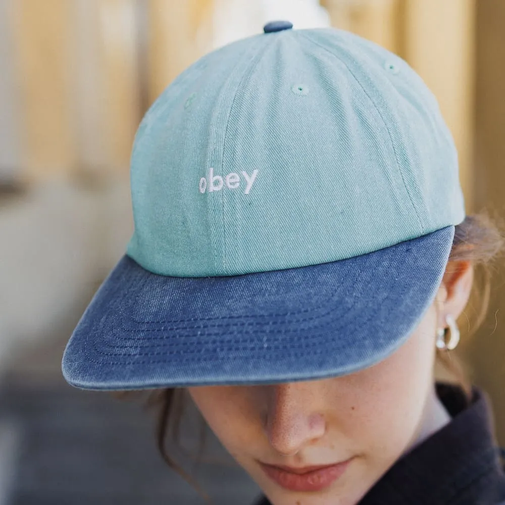 Кепка Obey Pigment II Tone Lowercase 6 Panel Surf Spray Multi - фото 5