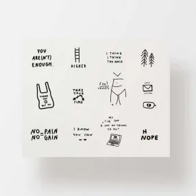 Временная татуировка My skin is my moulskin