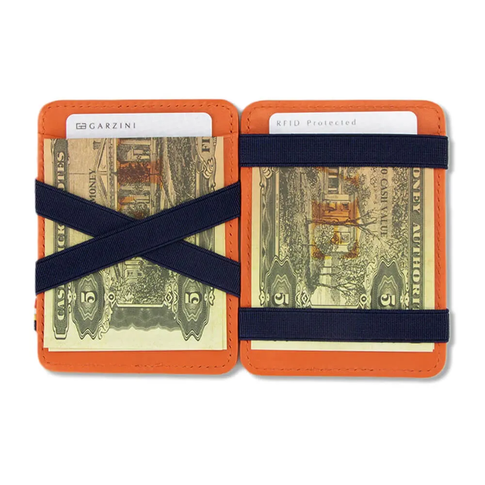 Волшебный кошелек Garzini Magic Wallets оранжево-синий - фото 3