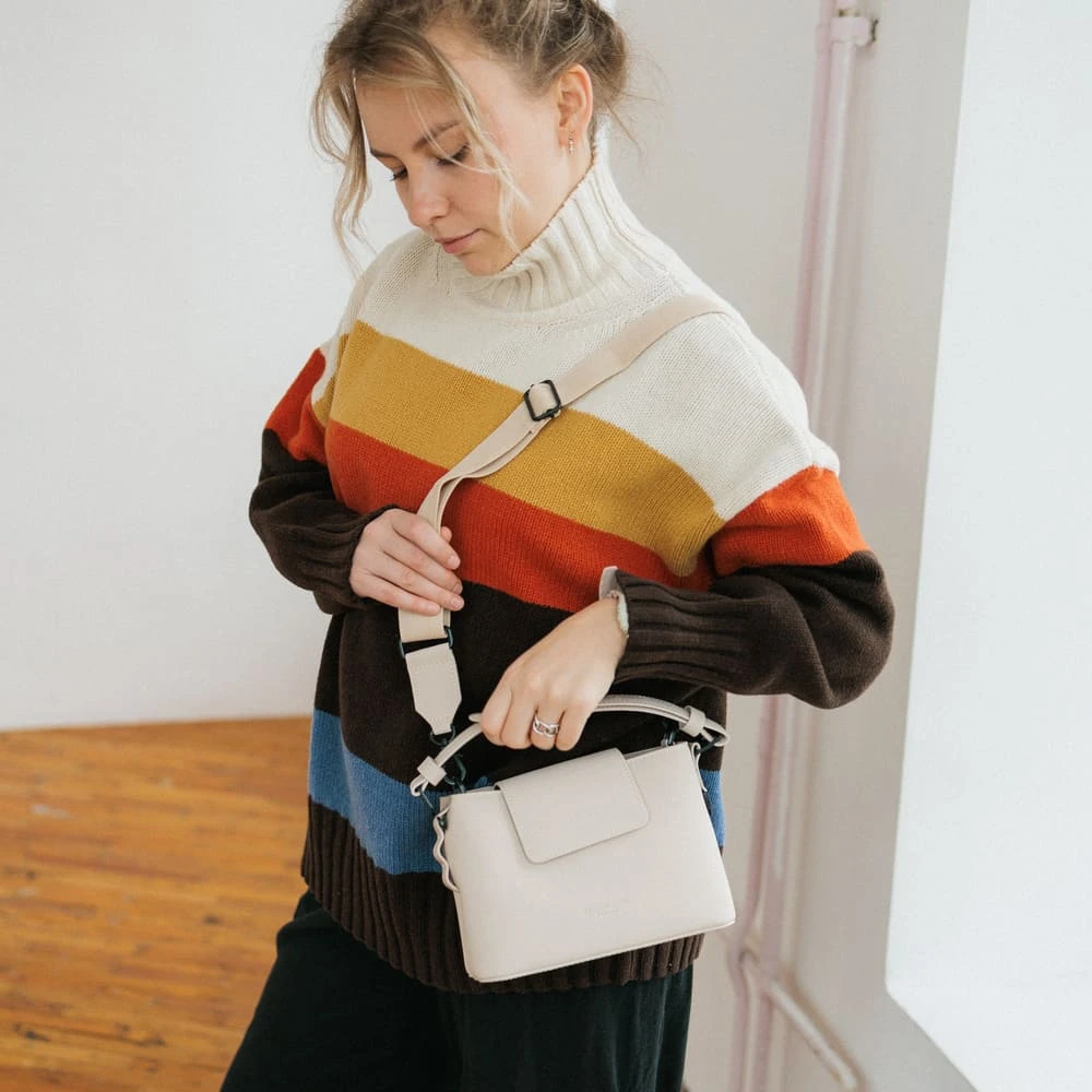 Кроссбоди сумка Gaston Luga Splashini Cloud Cream - фото 3