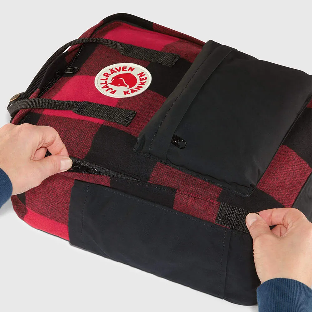 Рюкзак Fjallraven Kanken Re-Wool Red-Black (320-550) - фото 9