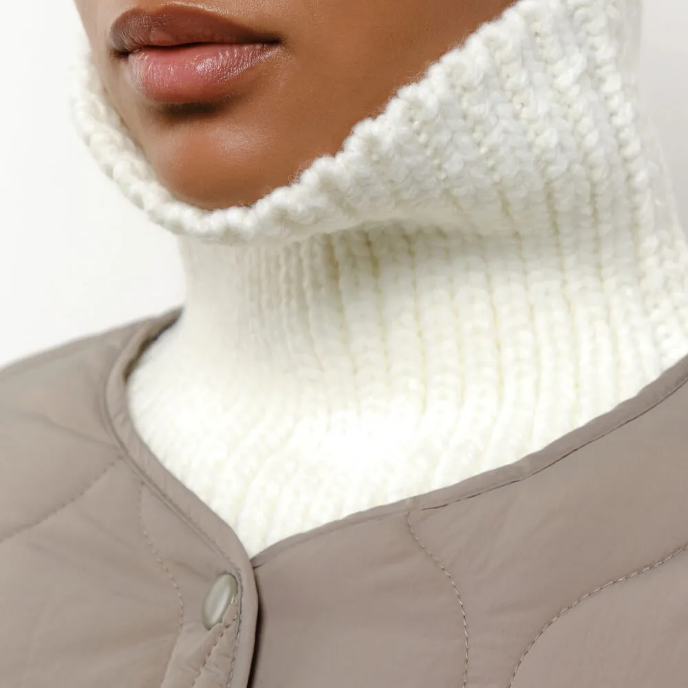 Снуд UNU вязаный молочный - фото 5