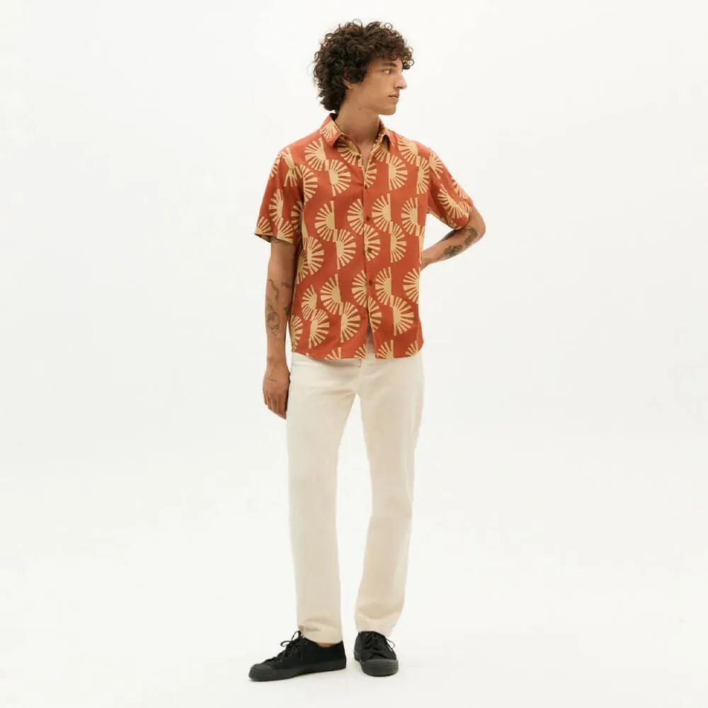 Рубашка Thinking Mu Big migdia Tom Сlay red мужская - фото 12