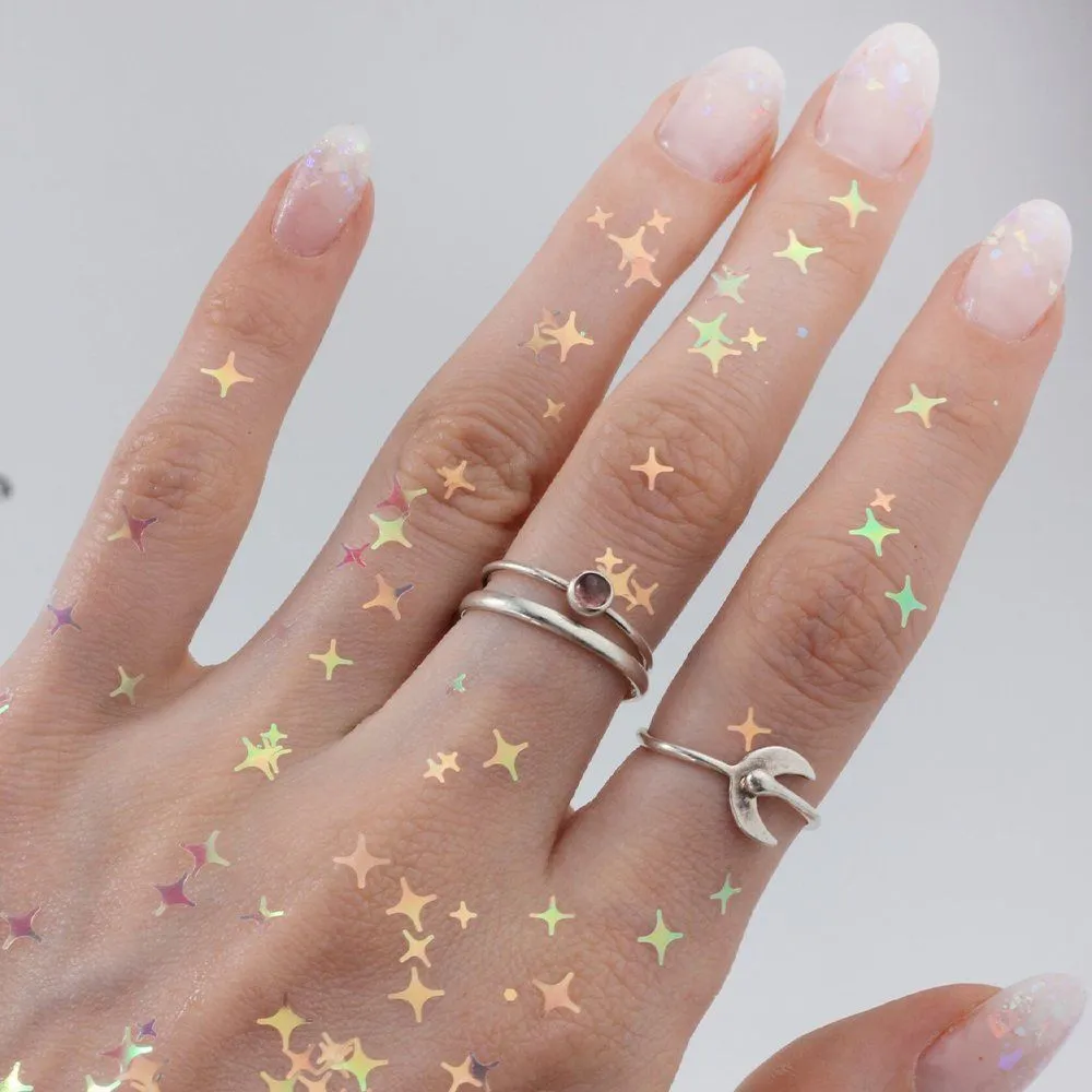 Набор самоклеящихся глиттеров Галактика Shiny Band 3 шт - фото 10