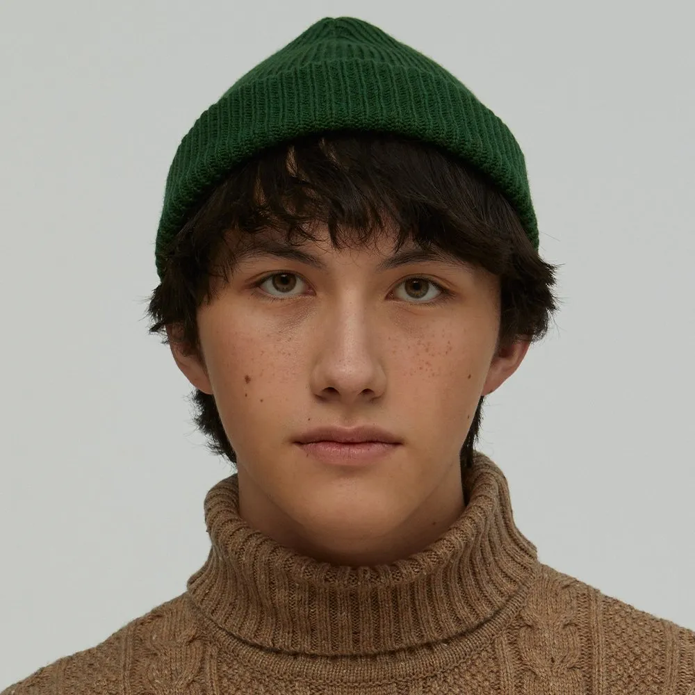Шапка CHECK YA HEAD шерстяная темно-зеленый 1620 - фото 2