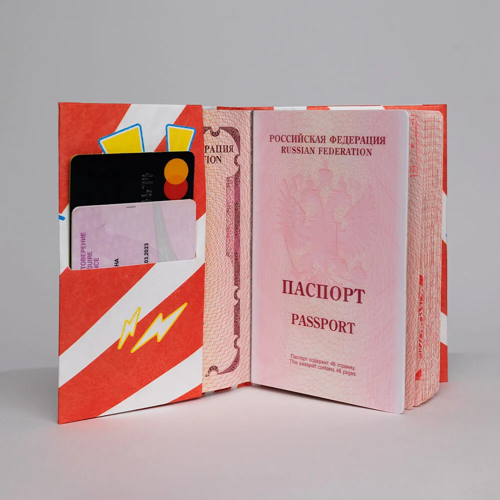 Обложка для паспорта из тайвека New Wallet New Pika - фото 6