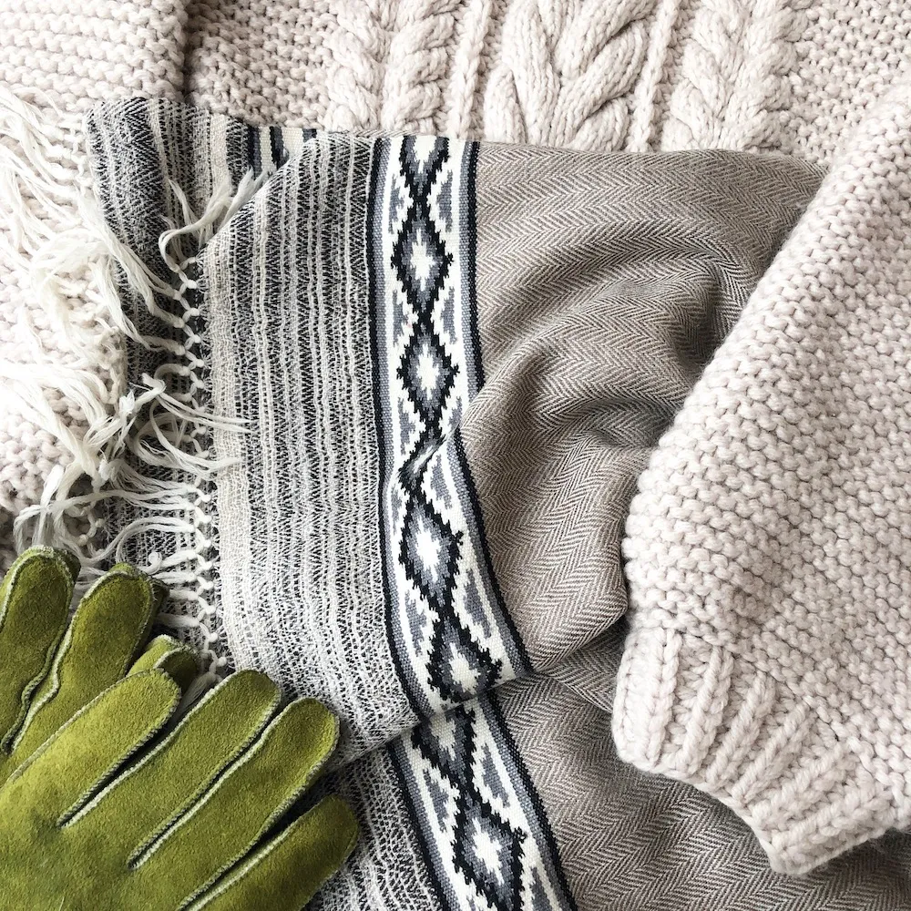 Большой шерстяной шарф Mineral Stone Folk - фото 1