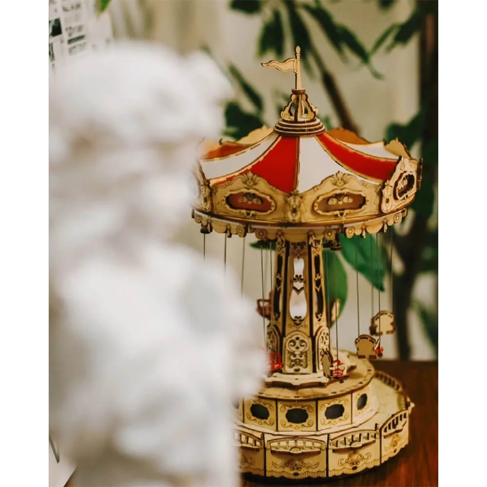 3D-пазл + музыкальная шкатулка Robotime Swing Ride - фото 7