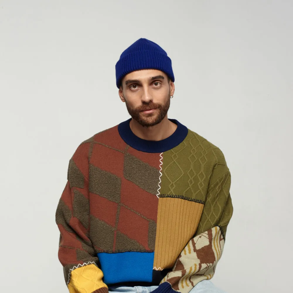 Шапка CHECK YA HEAD синяя T1504/96 - фото 1