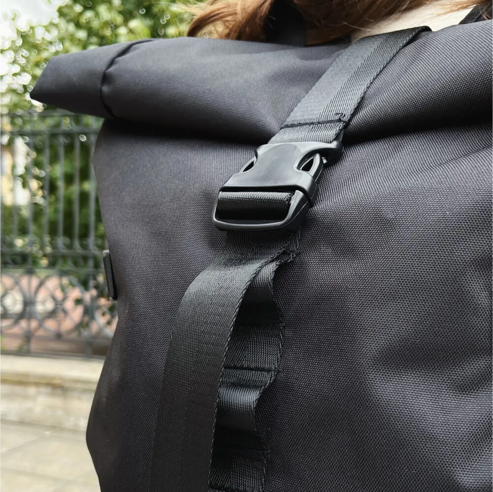 Рюкзак Молодость Roll Top черный - фото 3