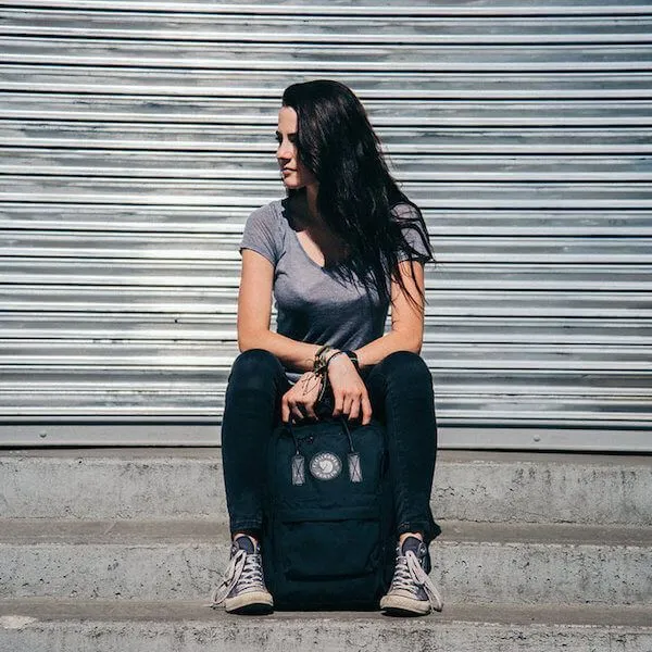 Рюкзак Fjallraven Kanken No2 ALL BLACK Laptop 15 - фото 10