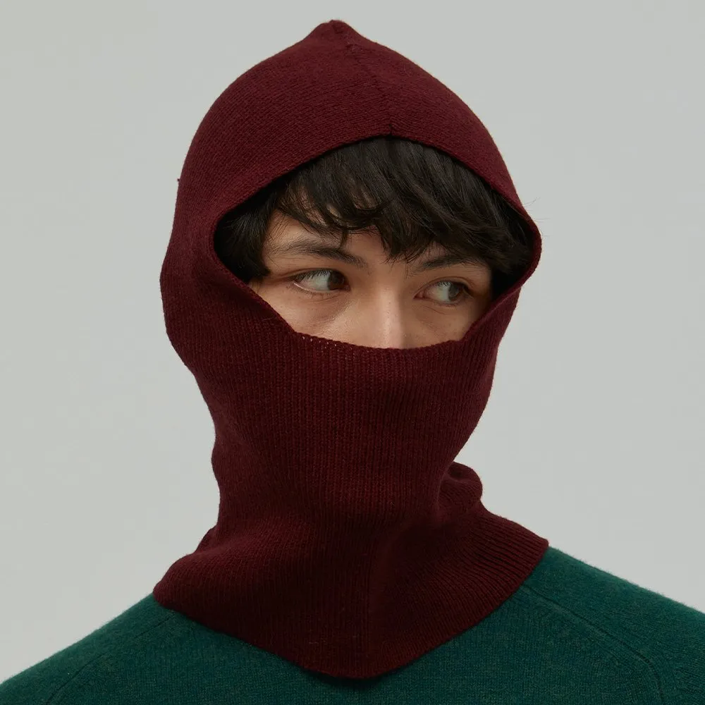 Балаклава CHECK YA HEAD шерстяная бордо T117 - фото 1