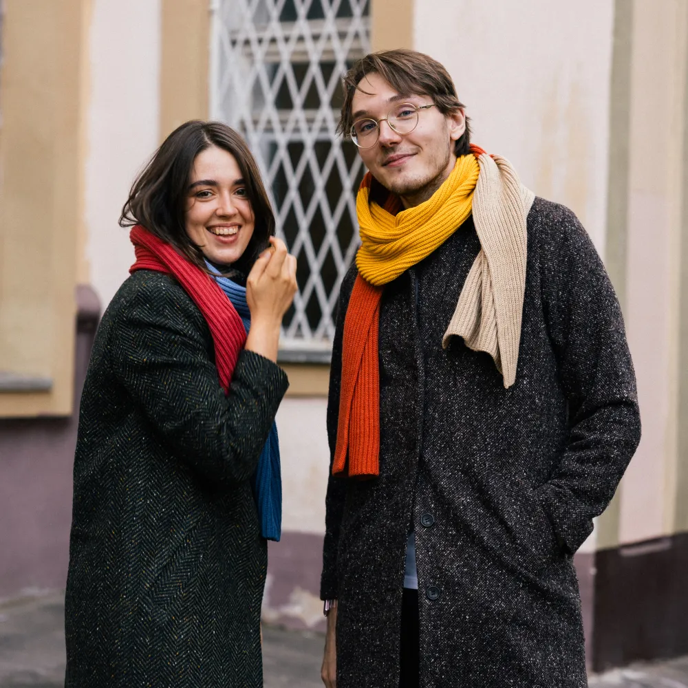 Вязаный шарф Friend Function Оранжевый - фото 10