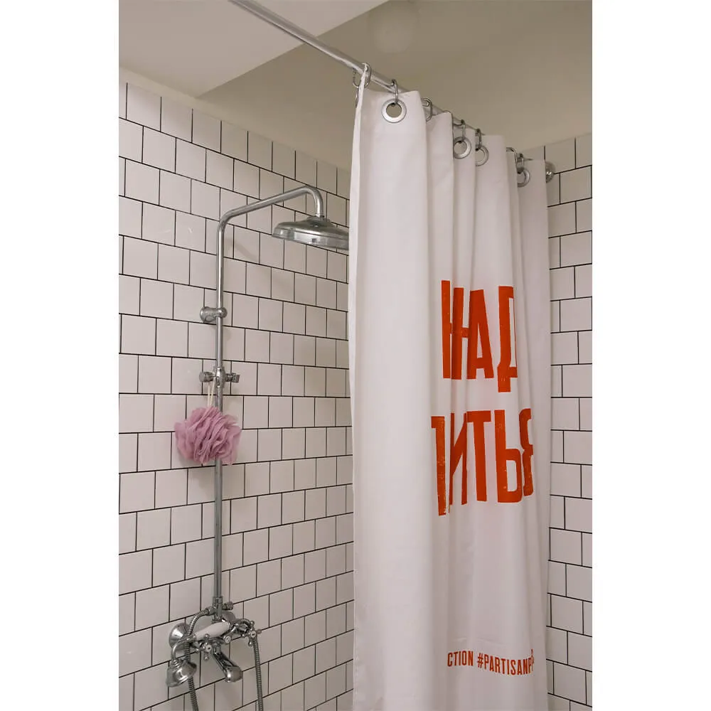 Шторка для ванной Friend Function X Partisan Press «Не надо париться» - фото 3