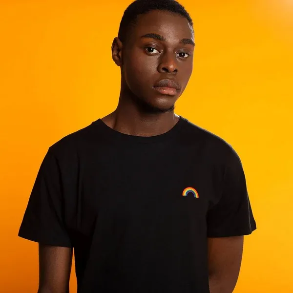 Футболка Dedicated Stockholm Rainbow Black мужская - фото 2