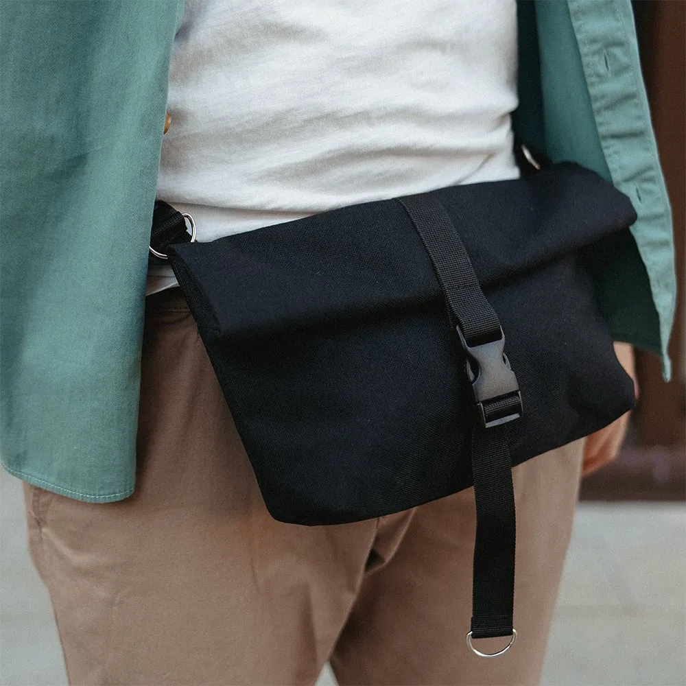 Сумка iyulstore Baby rolltop черная кодура - фото 3