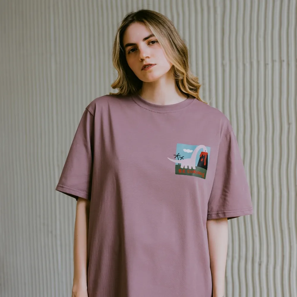 Футболка Barking Store Be curious мужская черничная - фото 3